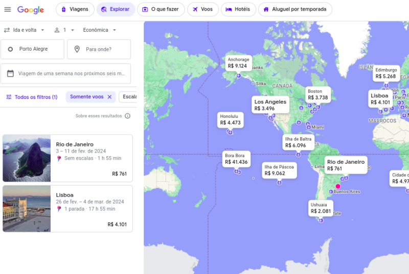 Explorar, Insights e recomendações