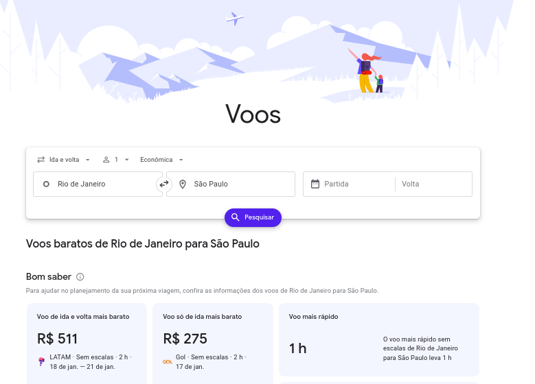 O que é o Google Flights?