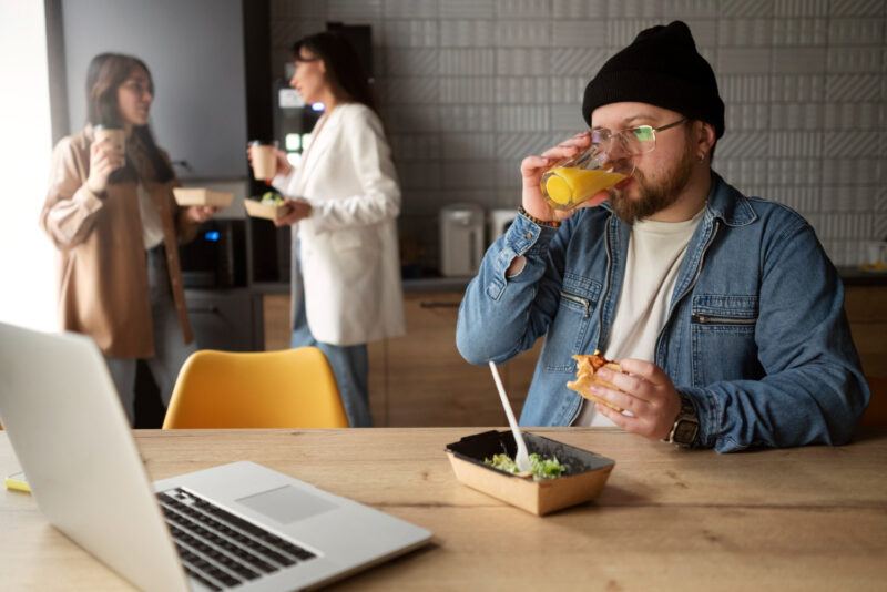 Café acabou, experimente um lanche saudável