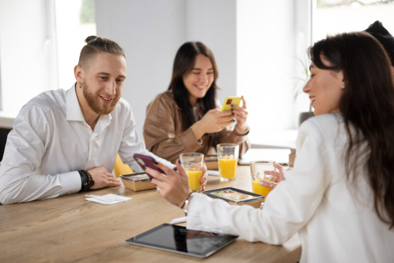 Lanches leves para reuniões matinais